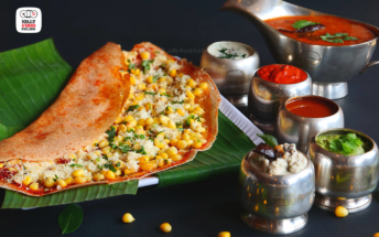 Cheese corn dosa
